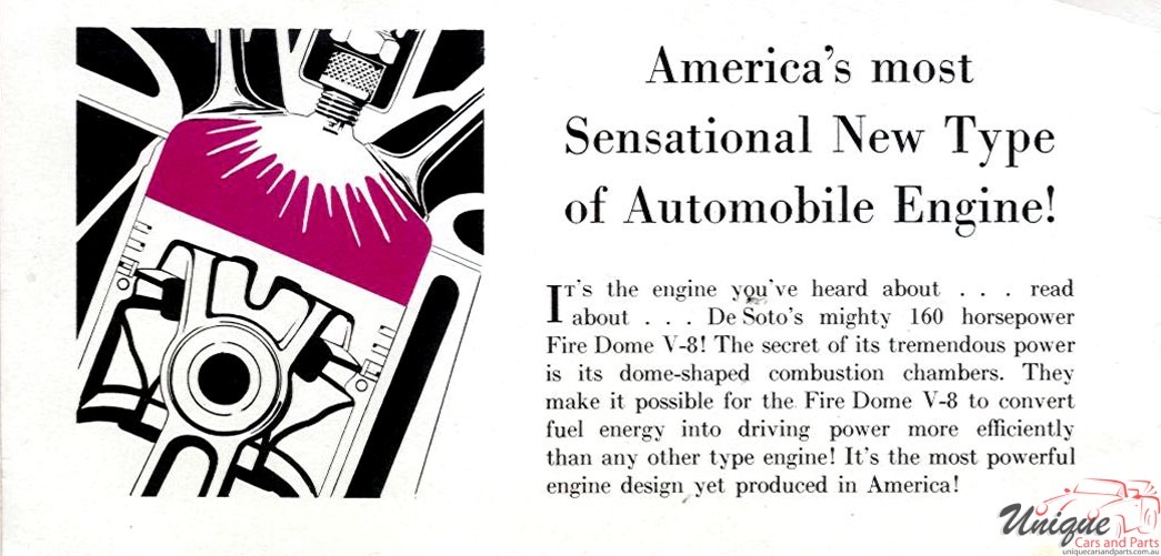 1953 DeSoto Firedome Engine Brochure Page 2
